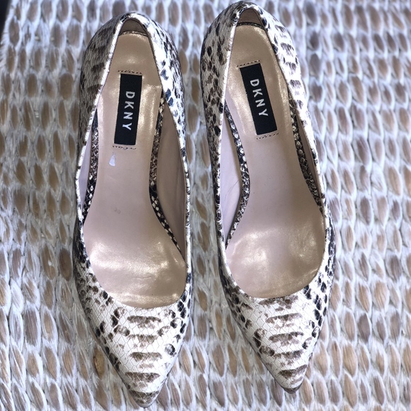 DKNY Shoes - DKNY Snake Print Heels
